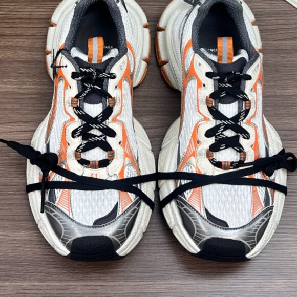 BALENCIAGA TRACK SNEAKERS WHITE ORANGE SIZE EU 41 - Picture 4 of 5
